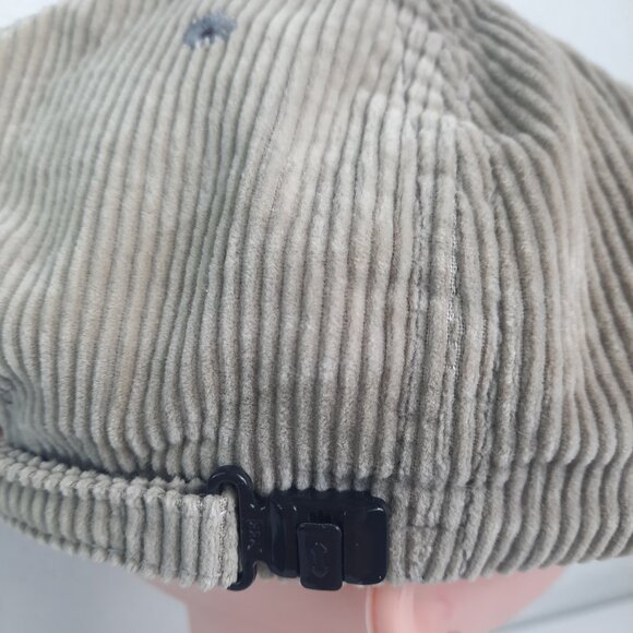 Vintage Reebok Corduroy Zip Hat UK OSFA Adjustable Back Zipper Brown BaseballCap - Picture 3 of 7